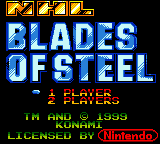 NHL Blades of Steel — Title screen