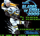 NHL Blades of Steel 2000 — Title screen