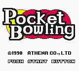 Pocket Bowling — Title screen