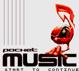 Pocket Music — Title screen