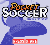 Pocket Soccer — Title screen