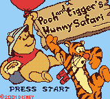 Pooh and Tigger's Hunny Safari — Title screen