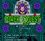 Power Quest — Title screen