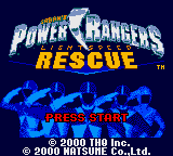 Power Rangers : Lightspeed Rescue — Title screen