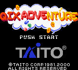 QIX Adventure — Title screen