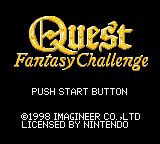Quest : Fantasy Challenge — Title screen