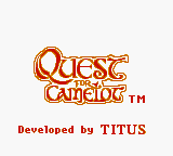 Quest for Camelot — Title screen