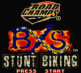Road Champs: BXS Stunt Biking — Title screen