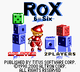 Rox — Title screen
