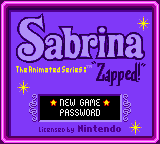 Sabrina : The Animated Series, Zapped! — Title screen