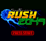 San Francisco Rush 2049 — Title screen