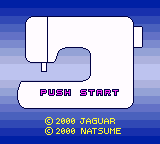 Sewing Machine Operation Software — Title screen