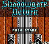 Shadowgate Return — Title screen