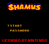 Shamus — Title screen