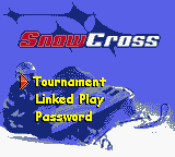 SnowCross — Title screen