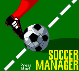 Soccer Manager — Title screen