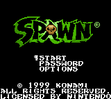 Spawn — Title screen
