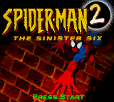 Spider-Man 2: The Sinister Six — Title screen