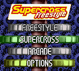 Supercross Freestyle — Title screen