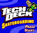 Tech Deck Skateboarding — Title screen