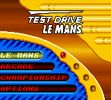 Test Drive Le Mans — Title screen