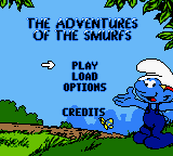 The Adventures of the Smurfs — Title screen