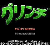 The Grinch — Title screen