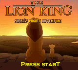 The Lion King: Simba's Mighty Adventure — Title screen