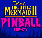 The Little Mermaid II : Pinball Frenzy — Title screen