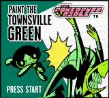 The Powerpuff Girls: Paint the Townsville Green — Title screen