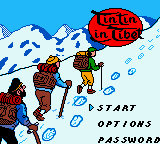 Tintin in Tibet — Title screen