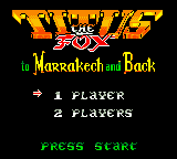 Titus the Fox : To Marrakech and Back — Title screen