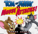 Tom and Jerry in Mouse Attacks! — Title screen