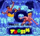 Toobin' — Title screen