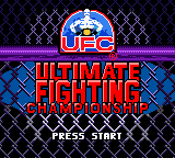 Ultimate Fighting Championship — Title screen