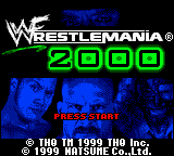 WWF WrestleMania 2000 — Title screen