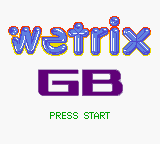Wetrix GB — Title screen