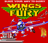 Wings of Fury — Title screen