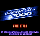 World Soccer GB 2000 — Title screen