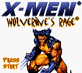X-Men: Wolverine's Rage — Title screen