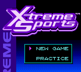 Xtreme Sports — Title screen