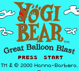 Yogi Bear : Great Balloon Blast — Title screen