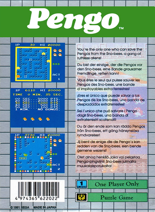 Pengo — Box back
