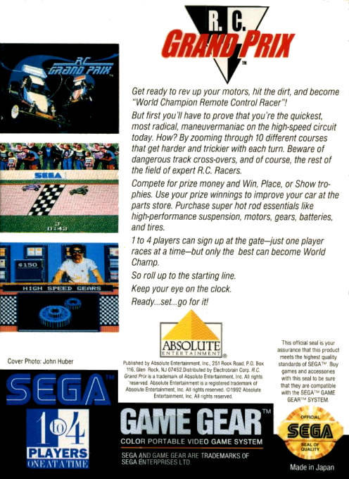 R.C. Grand Prix — Box back