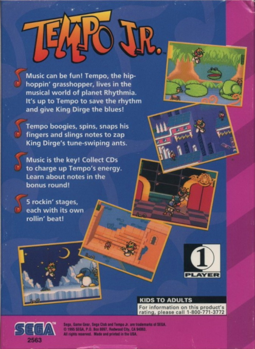 Tempo Jr. — Box back