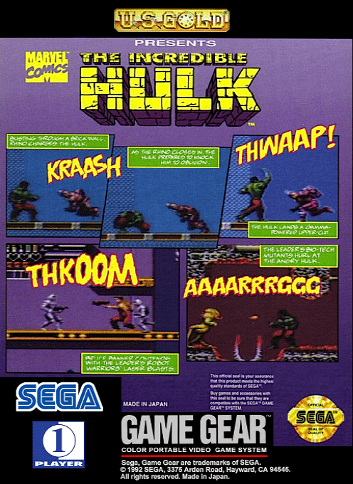 The Incredible Hulk — Box back