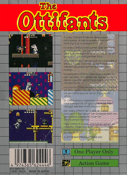 The Ottifants — Box back