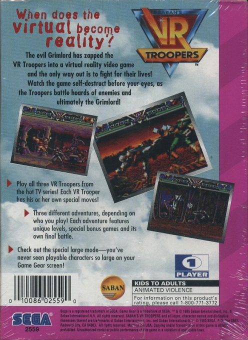 VR Troopers — Box back
