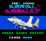 Aerial Assault — Title screen