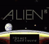 Alien 3 — Title screen